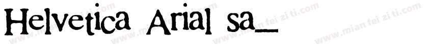 Helvetica Arial sa字体转换